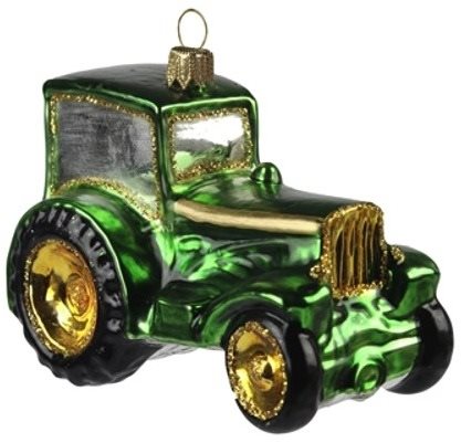 Vánoční dekorace traktor zelený - Vánoční ozdoby - Main image