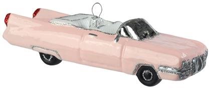Skleněné auto růžové cabrio - Vánoční ozdoby - Main image