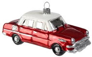 Skleněné autíčko Škoda MB 1000 veterán červené - Vánoční ozdoby