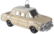Skleněné autíčko Škoda MB 1000 béžové - Vánoční ozdoby