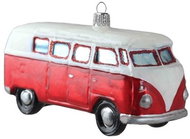 Autíčko retro bus červený - Vánoční ozdoby