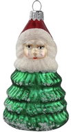 Figurka skleněná Santa stromek - Vánoční ozdoby
