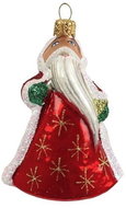 Skleněná figurka Santa mini - Vánoční ozdoby
