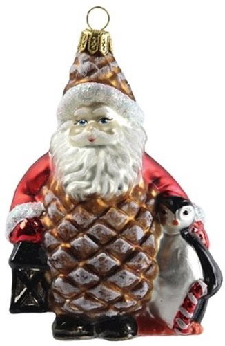 Santa šiška s tučňákem - Vánoční ozdoby - Main image
