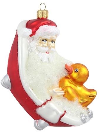 Santa ve vaně s kachničkou - Vánoční ozdoby - Main image