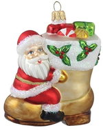 Vánoční Santa na botě - Vánoční ozdoby