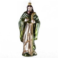 Vánoční figurka Josef ve zeleném rouchu - Vánoční ozdoby