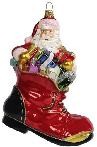 Vánoční figurka Santa v botě - Vánoční ozdoby - Main image