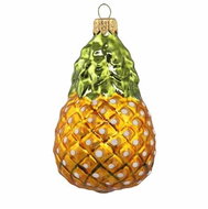 Skleněná ozdoba žlutý ananas - Vánoční ozdoby