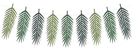 Paper garland palm leaves - Garland - Main image