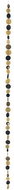 Hanging garland golden black - Garland