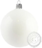 Skleněná koule bílý porcelán - Vánoční ozdoby