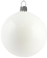 Skleněná koule bílý porcelán - Vánoční ozdoby