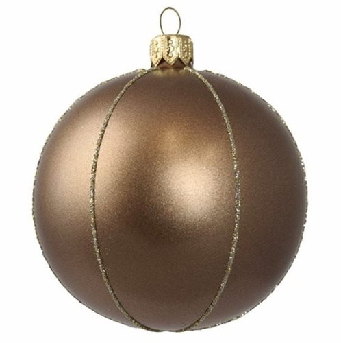 Vánoční baňka hnědý bronz - Vánoční ozdoby - Main image