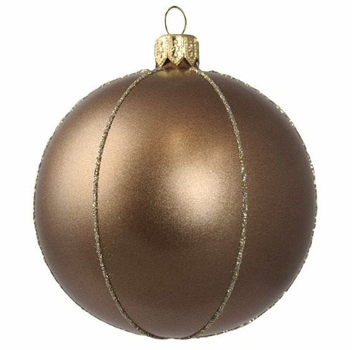Vánoční baňka hnědý bronz - Vánoční ozdoby - Main image