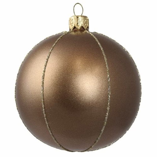 Vánoční baňka hnědý bronz - Vánoční ozdoby - Main image