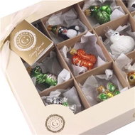 Set 12 mini ozdob zvířátka - Vánoční ozdoby