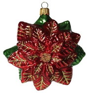 Skleněná ozdoba vánoční květ - Vánoční ozdoby