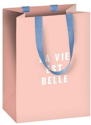 STEWO Gift bag - with inscription, pink, 10 × 8 × 14 cm - Gift Bag - Main image
