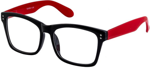 GLASSA Distance glasses G 1122 - 3,00 dio, red - Glasses - Main image