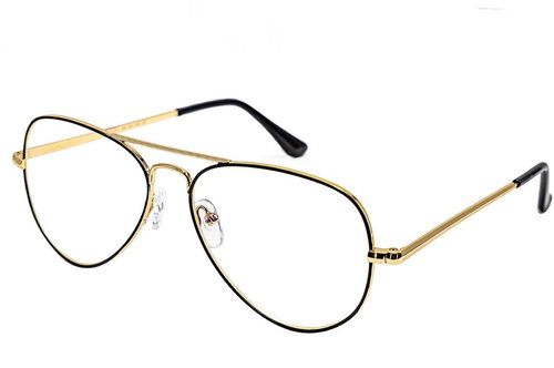 GLASSA Distance glasses G 1251 - 2,00 dio, black/gold - Glasses - Main image