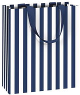 STEWO Gift bag - with stripes, blue, 21 × 18 cm - Gift Bag