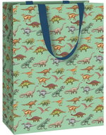 STEWO Gift bag - dinosaurs, green, 33 × 25 × 13 cm - Gift Bag