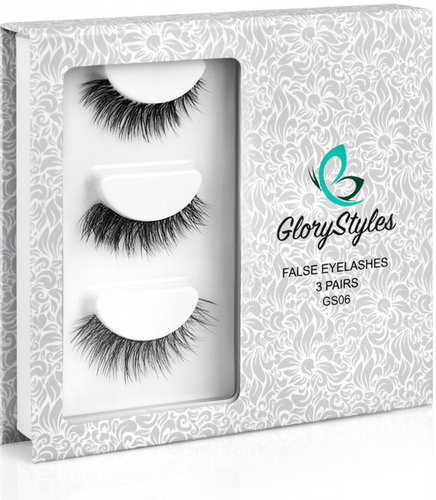 GloryStyles Luxury set of false eyelashes GS06 - Adhesive Eyelashes - Main image