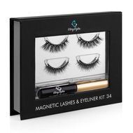 GloryStyles Magnetic Lashes with Eyeliner 34 - Adhesive Eyelashes