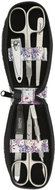 Globos Dámská kožená sada na manikúru 1601-86 fialové květy - Manicure Set