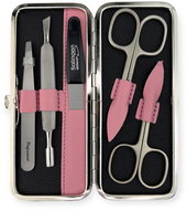 Globos Dámská kožená sada na manikúru 1321-86 světle růžová - Manicure Set