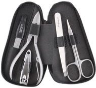 Globos Kožená pánská manikúra na zip č.1871-86 černá - Manicure Set