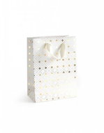 PAPER GALLERY S, white, gold pattern - pack of 5 - Gift Bag