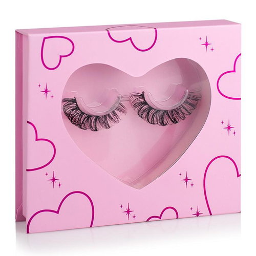 Artificial eyelashes PINK S01 GloryStyles - Adhesive Eyelashes - Main image
