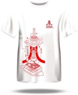 Atari Iconic Joystick 3D Blueprint T-Shirt - XXL - T-Shirt