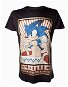 Tričko: Sonic - černé tričko s motivem Sonic - M - T-Shirt