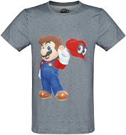 Tričko:Super Mario - Odyssey Mario&Cappy - S - T-Shirt