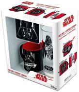 Star Wars Darth Vader-Set - Becher, Glas, Untersetzer - Geschenkset