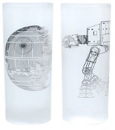 Death Star & AT-AT Walker - 2x Glass - Glass for Cold Drinks