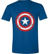 Captain America Cracked Shield, L - T-Shirt