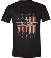 Top Gun: Distressed Flag - póló, M - Póló