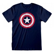 T-Shirt Captain America - Shield Distressed - T-Shirt, M - Tričko