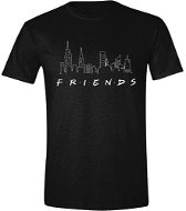 Friends - Logo and Skyline - póló, XXL - Póló