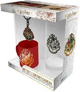 Harry Potter - Hogwarts - Mini-Becher, Glas, Anhänger - Geschenkset