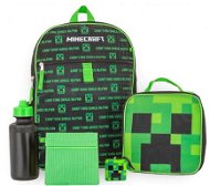 Minecraft - Mobs - Hátizsák, uzsonnás doboz, italos palack, medál - Hátizsák