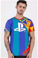 Playstation - Retro többszínű - tričko L - Póló