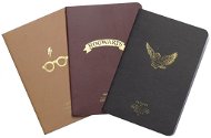 Harry Potter - Hogwarts - 3 jegyzetfüzet készlete - Ajándék szett