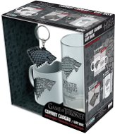 Game of Thrones - Stark - Mini-Tasse, Glas, Anhänger - Geschenkset