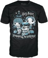 Tričko Funko POP! Harry Potter Holiday – Ron, Hermione, Harry – S - Tričko