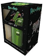 Rick And Morty – Pickle Rick – hrnček + prívesok + tácka - Darčeková sada